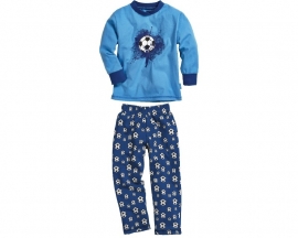 Playshoes - Pyjama - Blauw - Voetbal