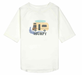 Lässig - UV - T-shirt - Surfy - Camping - Sea salt - Wit - Korte mouw