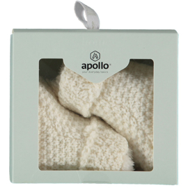 Apollo - Baby - Slofjes - Knit - Off White - Giftbox - New born - Maat 50/56