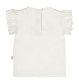 Dirkje - T-shirt - Wit - Bloemetjes