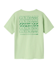 Name It - T-shirt - Fadda - Backrpint - Groen