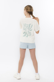 No Way Monday - T-shirt - Backprint - Off White - Loose Fit