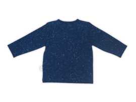 Jollein - Shirt - Lange - Mouw - Speckled - Blauw