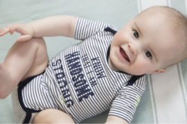 Dirkje - Romper - Handsome - Navy - White - Stripe