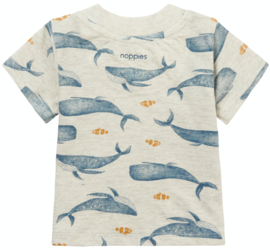 Noppies - T-shirt - Mullins - Walvis - Oatmeal