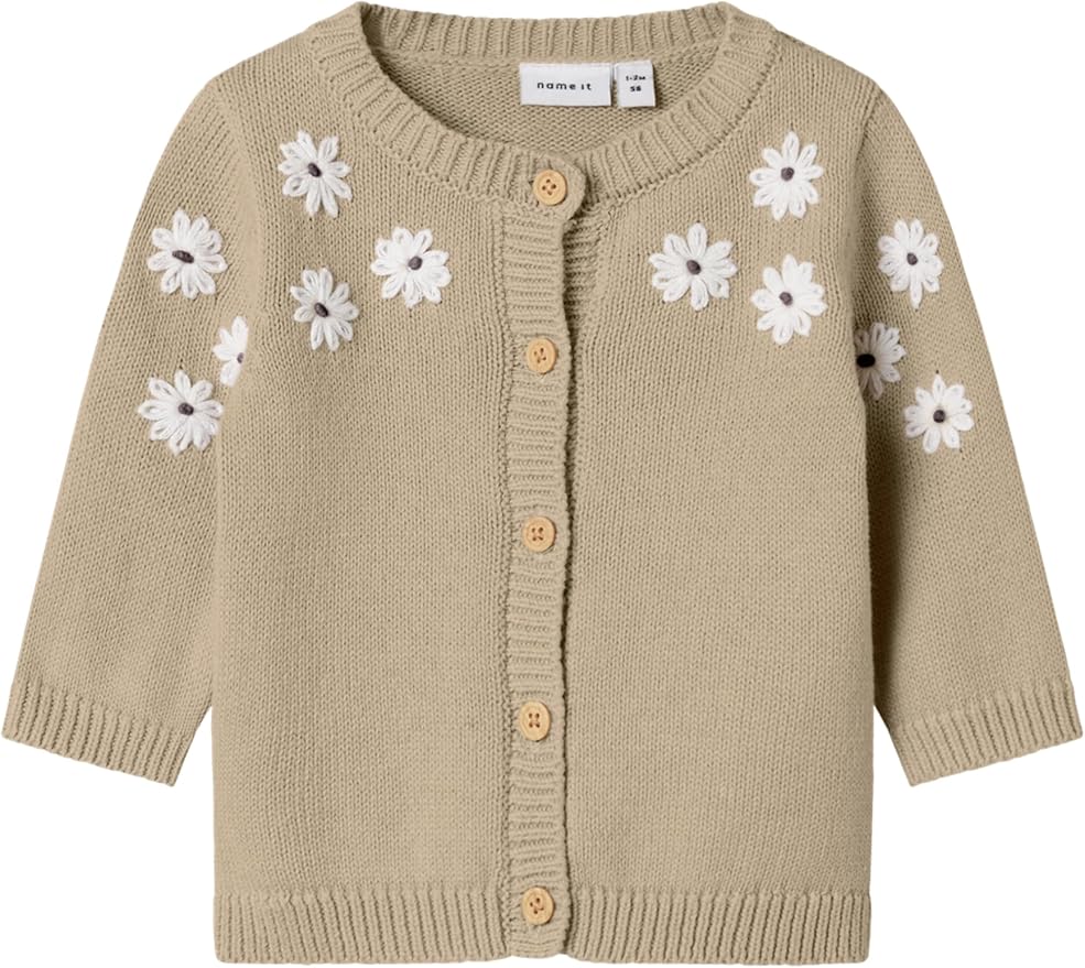 Name It - Knit - Vest - Laisy - Bloemetjes - Peyote