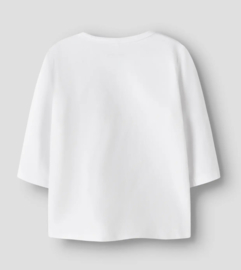 Name It - T-shirt - Longsleeve - NBFRISSY - Bright White - Love