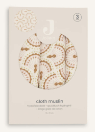 Jollein - Hydrofiele Doek Small 70x70cm - Soft Plumes - 3 Stuks