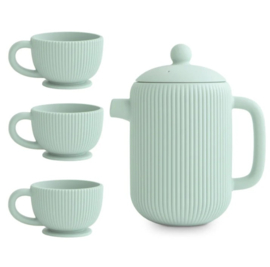Mushie - Siliconen - Theeservies - Pastel - Green