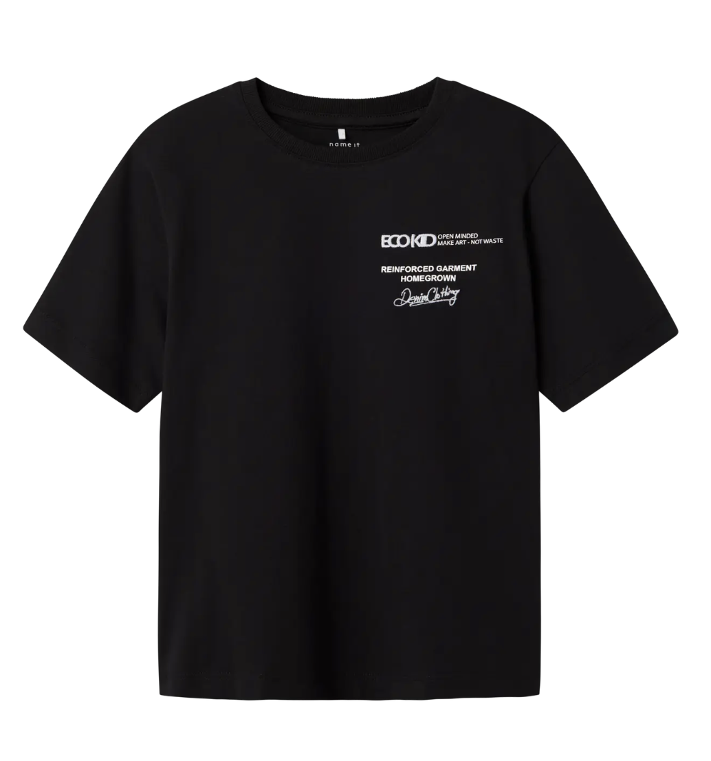 Name It - T-shirt - Lavern - Zwart - Backprint