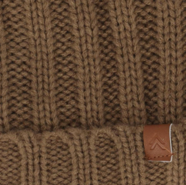 Sarlini - Jongens - Knit - Muts - Dark - Camel - 8/12 jaar