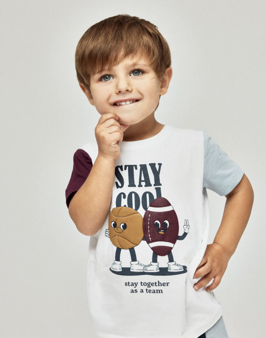 Name It - T-shirt - Kyler - Stay Cool -  Bright White