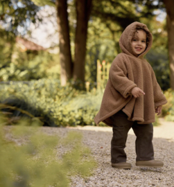 Jollein - Cosy Poncho - Teddy Fleece - Dark Hazel - 12/36 maanden