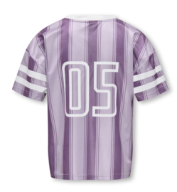 Only Girls - T-shirt - Koglula - V-hals - Sporty Jersey - Crushed Grape