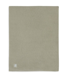 Jollein - Deken - Ledikant - 100x150 cm - Basic - Knit - Olive - Green
