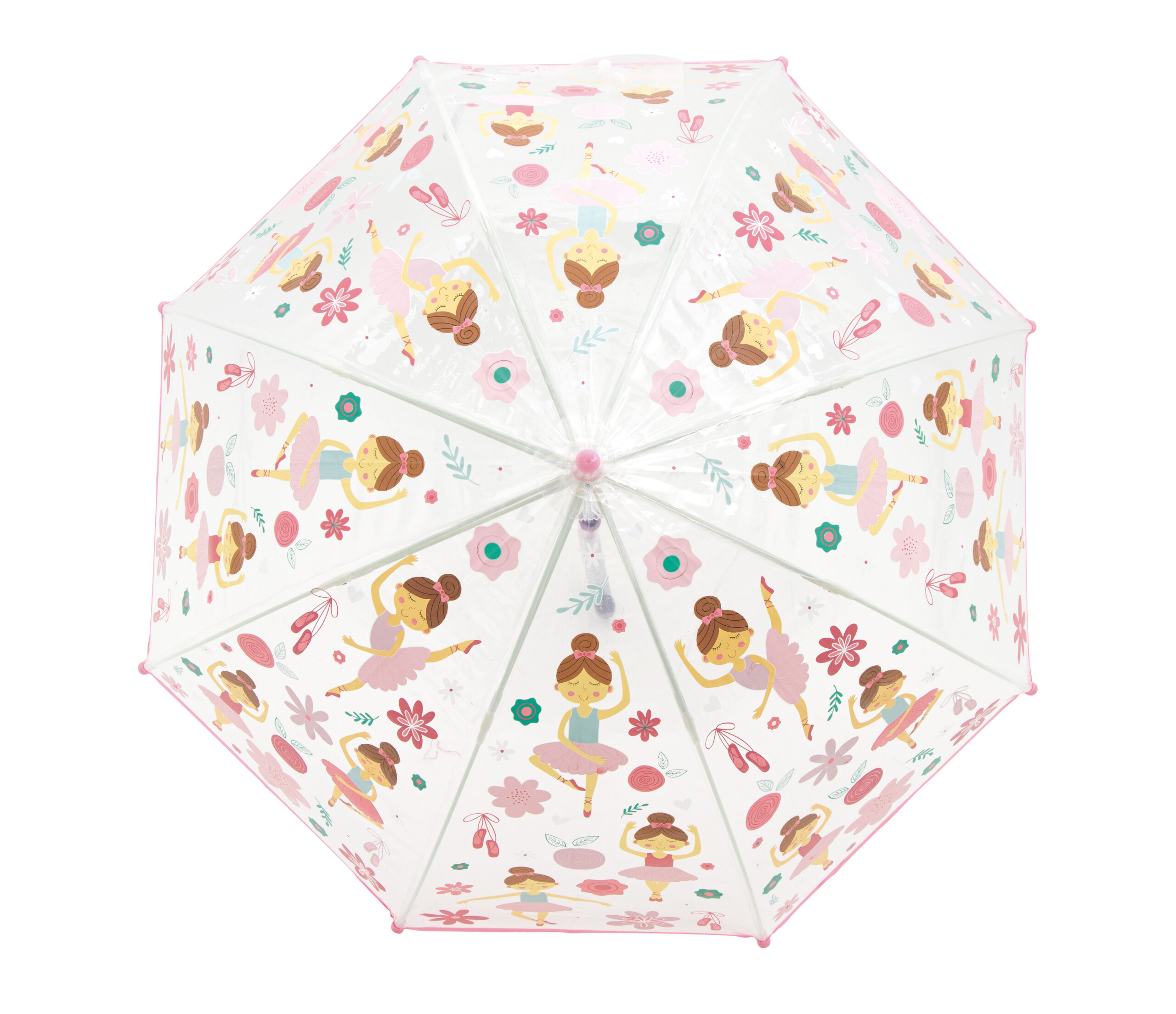 Little L - Paraplu - Meisjes - Ballerina's - Transparant  - 68 cm