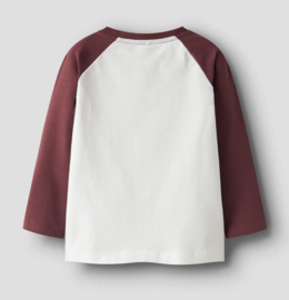 Name It - T-shirt - Longsleeve - NMFBotanje - Oxblood Red