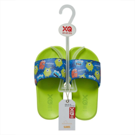 XQ Footwear - Slippers - Monsters - Groen - Blauw