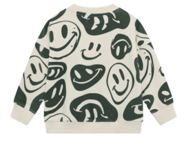 Noppies - Trui - Sweater - Smiley's - Groen