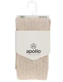 Apollo - Maillot - Beige - Melange - Rib - Patroon - Maat 152/164 - Verpakking niet aanwezig