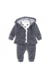 Dirkje - 3pce - Babyset - Soft - Grey - Maat 50