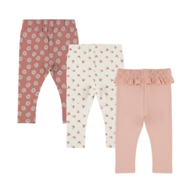 Dirkje - Leggings - 3-pack - Misty rose