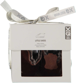 Leren -Baby - Schoentjes - Booties  - Cognac - 6/12 maanden