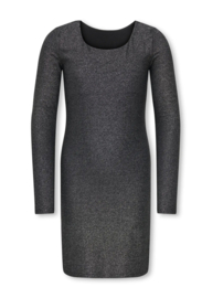 Only - Jurk - KOGEA - Glitter - Zwart - Zilver