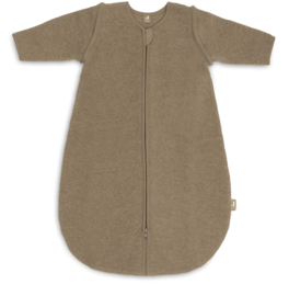 Jollein - Slaapzak met afritsbare mouw - Rond - Merino Wol Felted - Dark Hazel