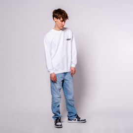 No Way Monday x Job Dutchtuber - Sweater - Backprint - Bright White