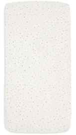 Jollein hoeslaken ledikant - Pretty Picnic - Flower Drops - 60x120 cm