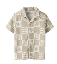 Name It - T-shirt - Blouse - NMMHERWIN - Badstof - Humus