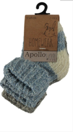 Apollo - Wollen - Sokken - Blauw - Grijs