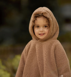 Jollein - Cosy Poncho - Teddy Fleece - Dark Hazel - 12/36 maanden