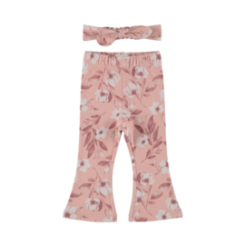 Dirkje - Flared broek met haarband - Misty rose