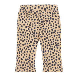 Dirkje - Flared - Broek - Beige - Panterprint