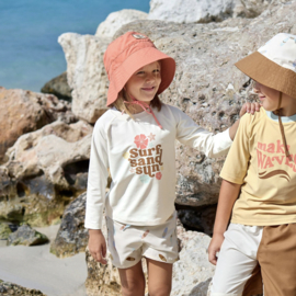 Lässig - UV - T-shirt - Bloemetjes - Surf - Sand - Sun - Wit - Sea salt