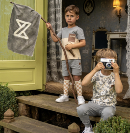 Koko Noko - T-shirt - Grijs - Korte - Mouw - Maat 134