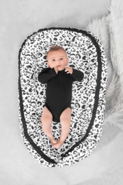 Jollein - Babynest - Leopard - Zwart - Wit