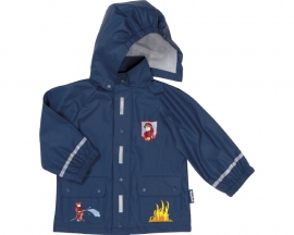 Playshoes - Regenjas - Brandweer - Blauw