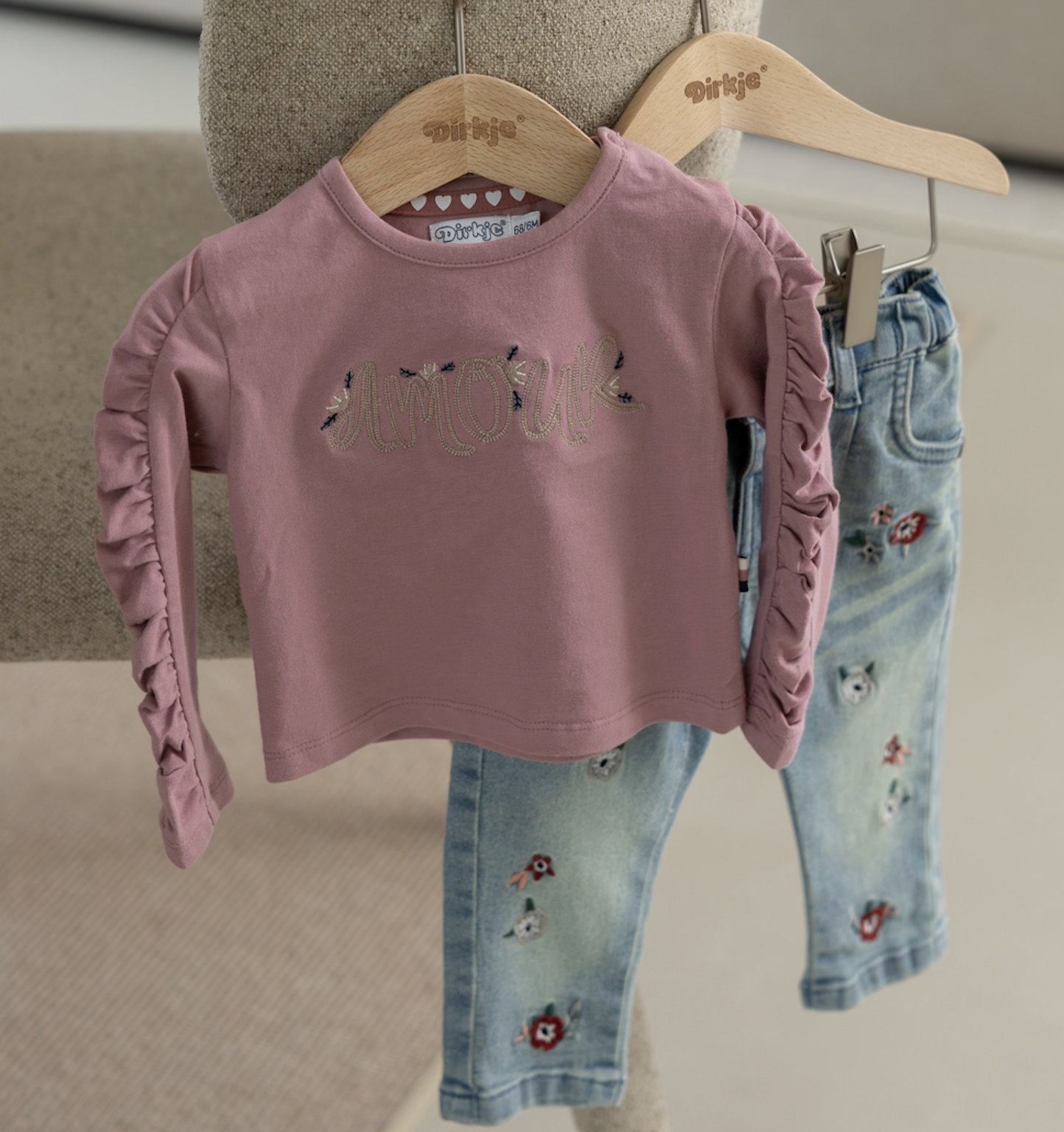 Dirkje - Broek - Loose fit - Bloemetjes