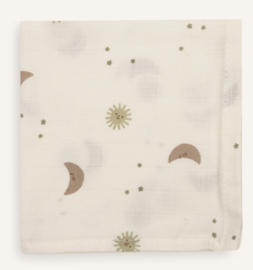Jollein - Hydrofiele monddoekjes - 31x31cm - Over the Moon - 3 stuks