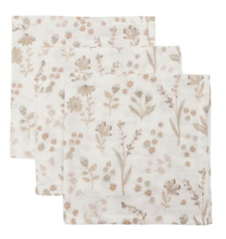 Jollein - Hydrofiele - Monddoekjes - Bloomy - 31x31 cm - 3 stuks