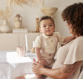 Dirkje - Kledingset - Wit - Gestreept