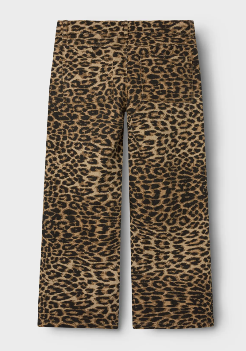 Name It - Broek - Rose - Wide Pants - Panterprint