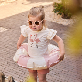 Dirkje - Kledingset - Flamingo's - Off White