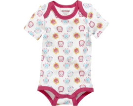 Playshoes - Rompers - 3 stuks - Roze - Wit - Korte mouw - Baby