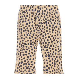 Dirkje - Flared - Broek - Beige - Panterprint