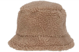 Sarlini - Muts - Hoedje - Bucket Hat - Sand - Teddy - Maat 2/4 jaar