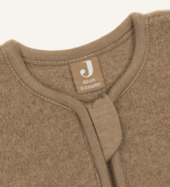 Jollein - Slaapzak met afritsbare mouw - Rond - Merino Wol Felted - Dark Hazel